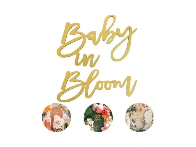 Wooden Baby In Bloom Sign – Baby Shower Party… Code
