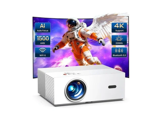 Auto Focus High Brightness Outdoor Projector With… Code
