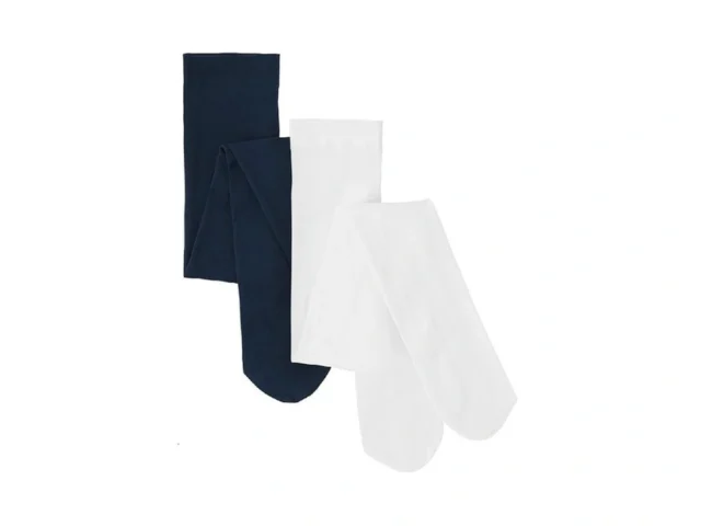 The Children S Place Girls Tights Navy White 2-pack…