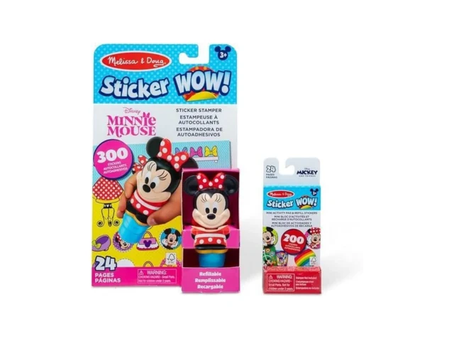 Melissa Doug Sticker Wow Disney Minnie Mouse Bundle…