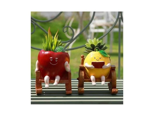 Xmsw Handicrafts Fruit Rocking Chair Head Planters… Coupon