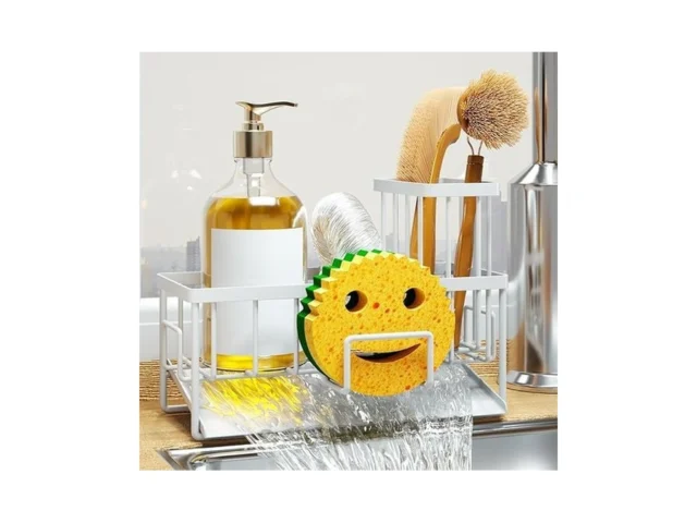 Youfala Sink Caddy Organzier Sponge Holder For… Code