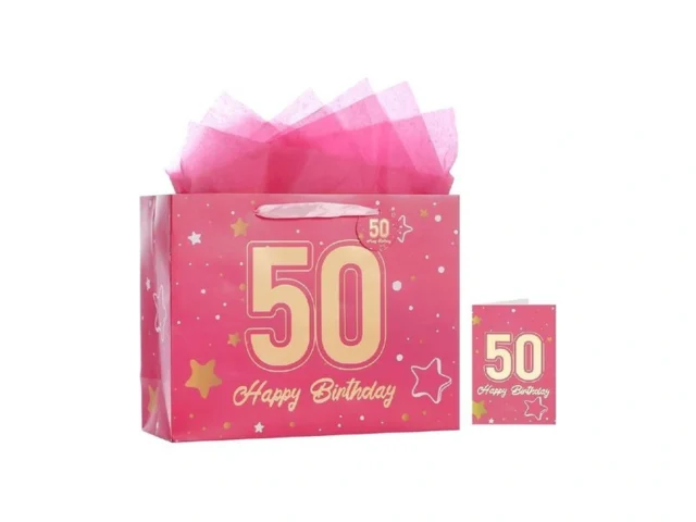 Powbrace 13 Pink Happy Birthday Gift Bag With… Code