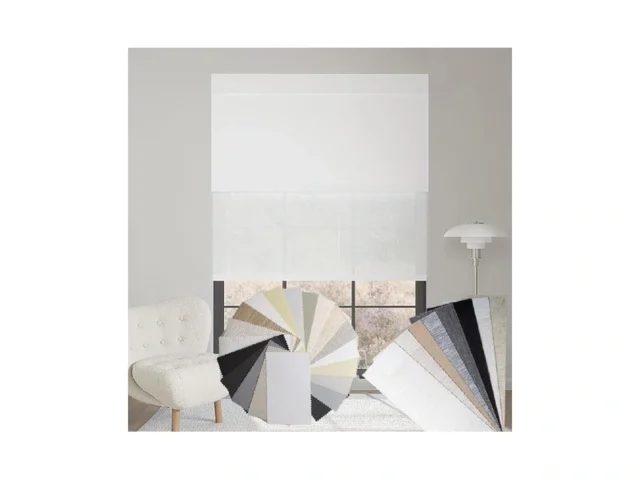 Uilvffo Motorized Dual Shades Fabric Sample… Coupon