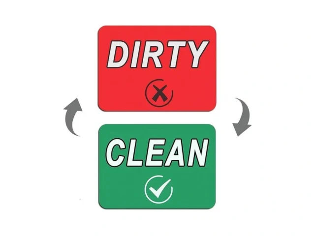 Dishwasher Magnets Clean Dirty Signs 7 Inch Strong… Code