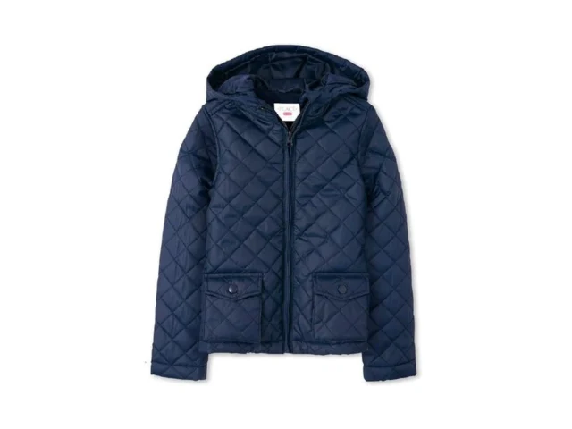 The Children S Place Girls Zip Up Quilted Hooded… Coupon