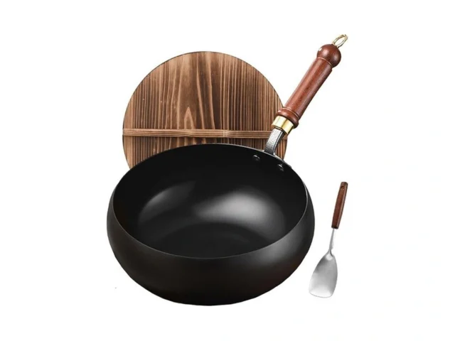 Umetre Carbon Steel Wok Pan 9 5 Woks Stir-fry Pans… Code