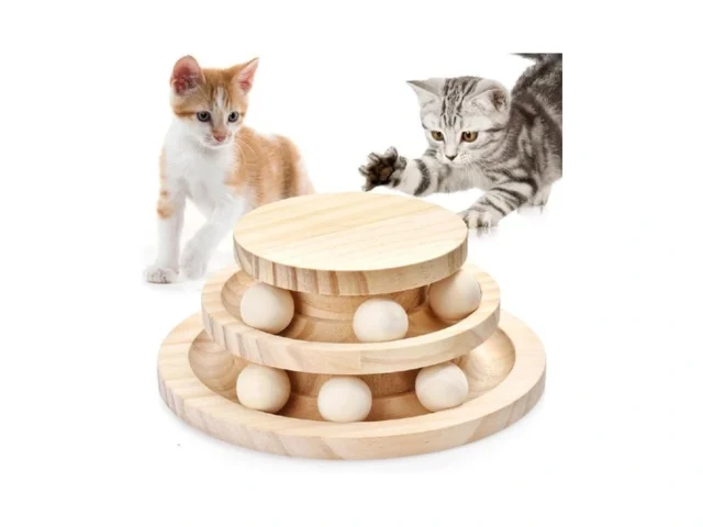 Smicem Cat Ball Track Toy Double-layer Tower Cat… Coupon