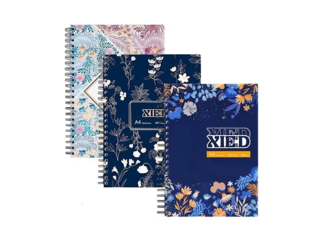 Xieed Spiral Notebook A4 Lined Notebook 3 Pack 8… Code