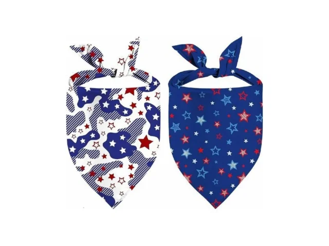 4th Of July Dog Bandanas 2 Pack Reversible Usa… Code
