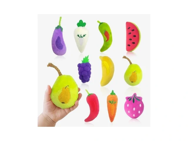 10pcs Colorful Plush Fruits Vegetables Sensory Toys… Code