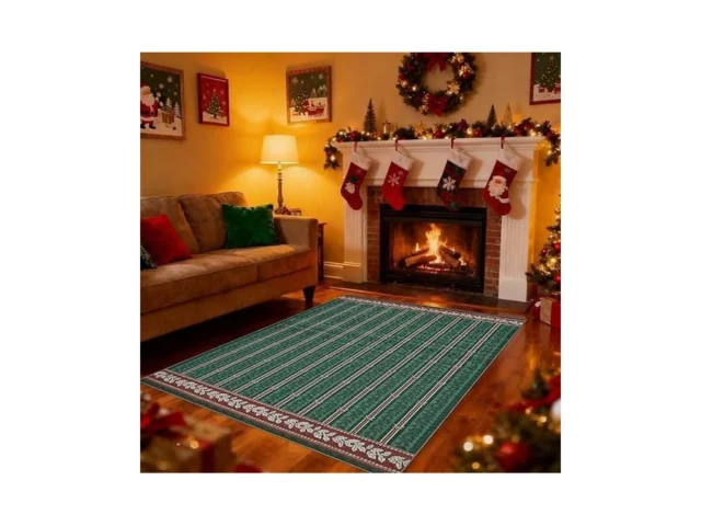 Garveehome Christmas Area Rug 5×7 For Living Room… Coupon