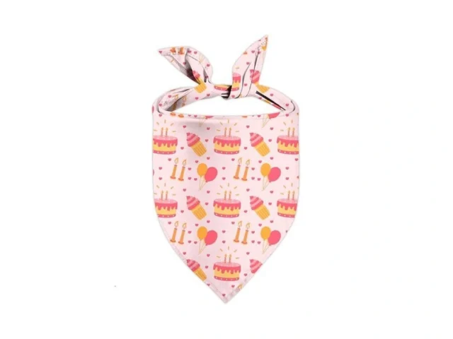 Birthday Dog Bandanas Double Side Reversible Large… Code