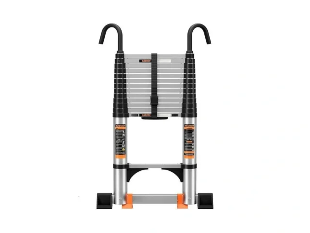 Telescoping Ladder Aluminum With Stabilizer Bar… Code