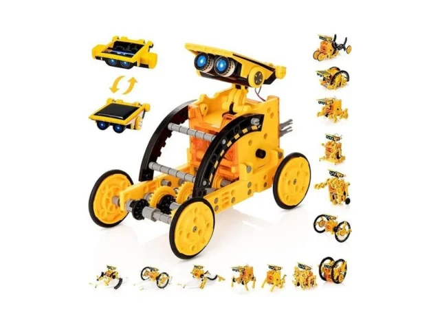 14-in-1 Solar Robot Kit Stem Projects For Kids Age… Code