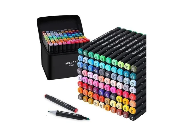 Wellokb Alcohol Markers 60 Colors Dual Tip… Code