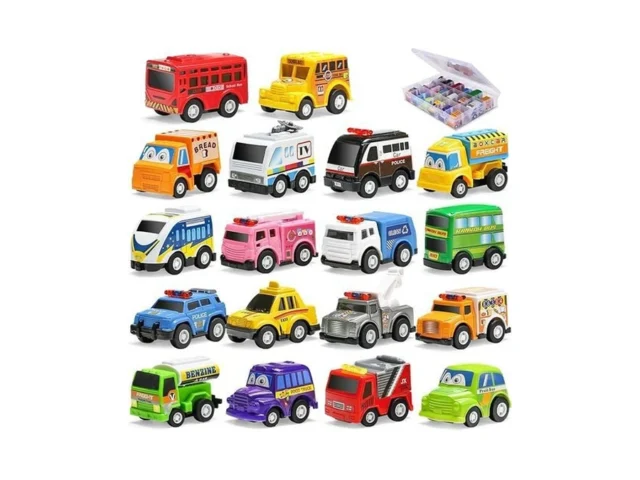 18 Pack Assorted Pull Back Car Toys For Kid With… Code