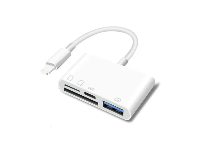 Sd Card Reader For Iphone Lightning To 4 In 1 Usb… Code