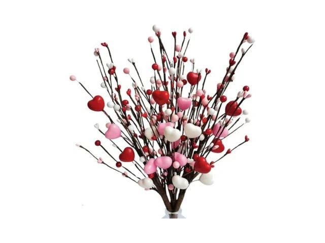 Anrouin Valentine Picks 4pcs Artificial Red Berry… Code