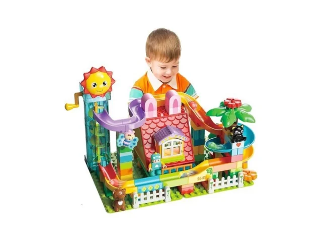 Xyngu Kid Marble Run Building Blocks With Elevator… Code