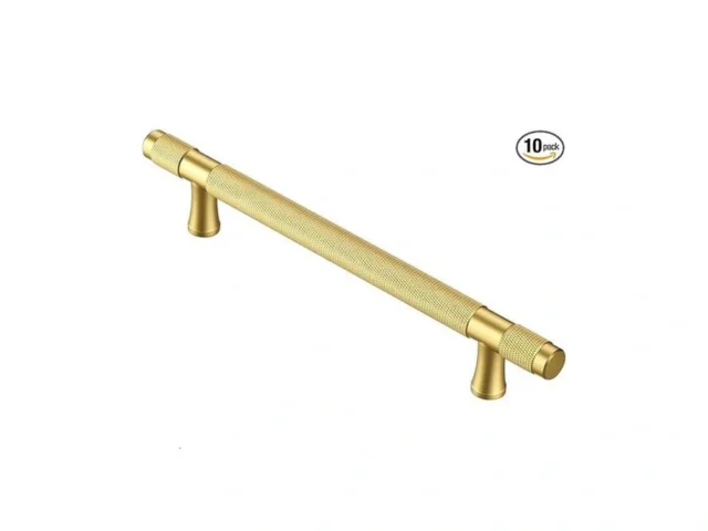 Aititan 10 Pack Gold Cabinet Pulls Knurled Gold… Coupon