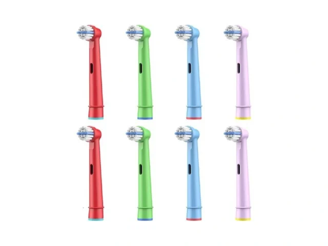 8pcs Kids Replacement Heads Compatible With Braun… Code
