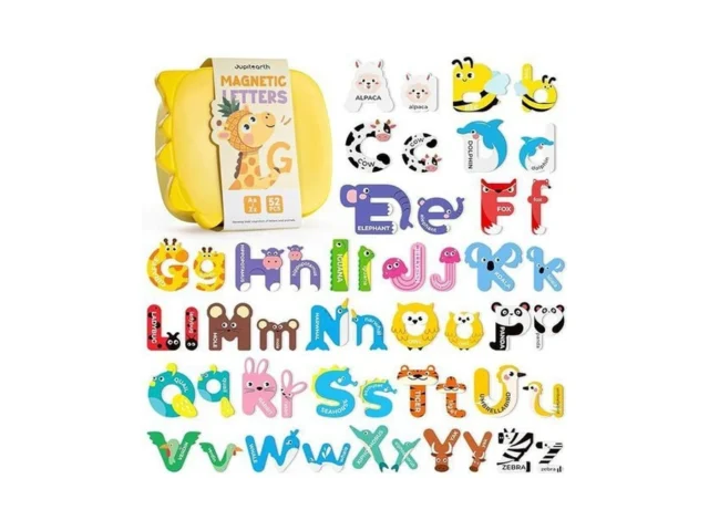 52 Pcs Magnetic Letters Large Cute Animal Alphabet… Code