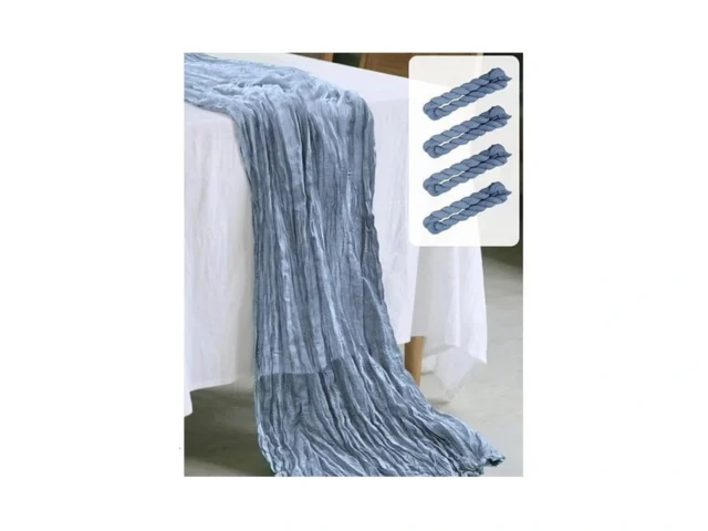 Easy Home 4 Pack 120 Inches Dusty Blue Cheesecloth… Code