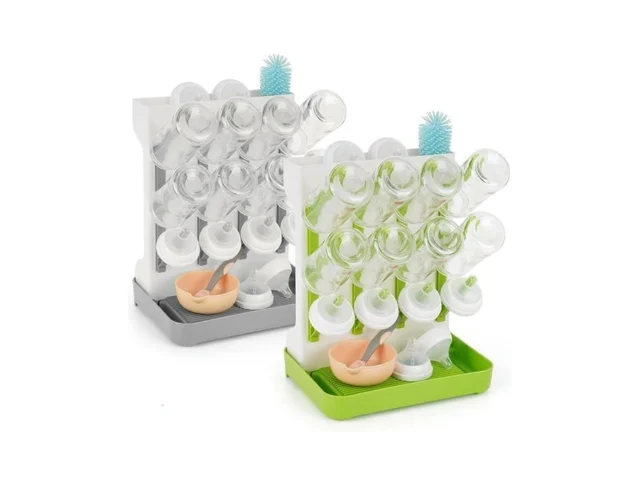 Flysich Baby Bottle Drying Rack 2pcs Space Saving… Code