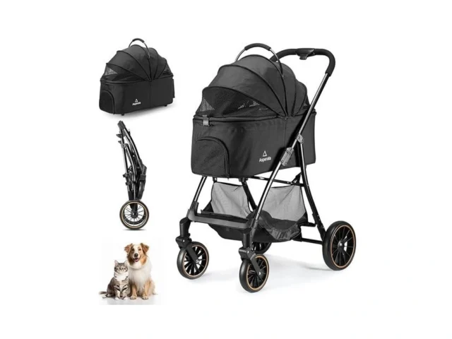Asperata Pet Stroller For Small Medium Dogs Cats Up… Code