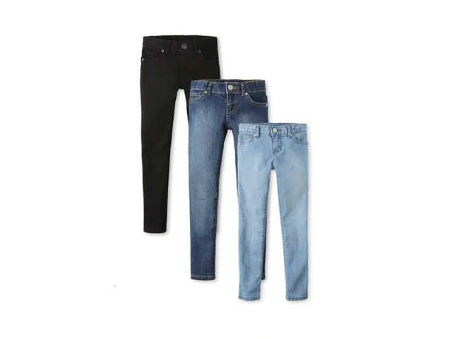 The Children S Place Girls Super Skinny Jeans Black…