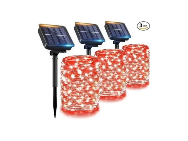 Ohlux 3 Pack Solar String Lights Outdoor Total… Coupon