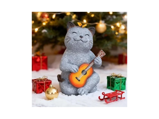 Elegondrar Cat Garden Statue Outdoor Decor Cat… Coupon