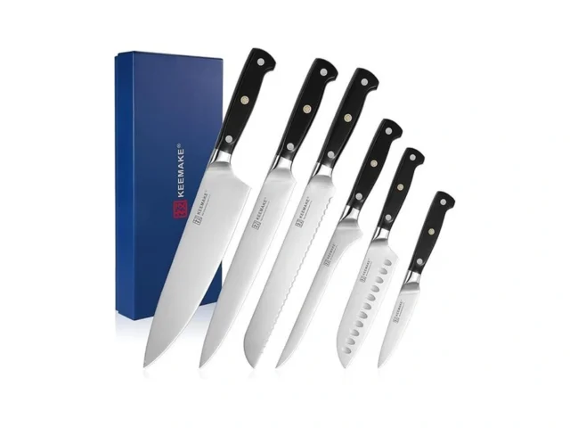 Keemake Chef Knife Set 6pcs Ultra Sharp Kitchen… Code