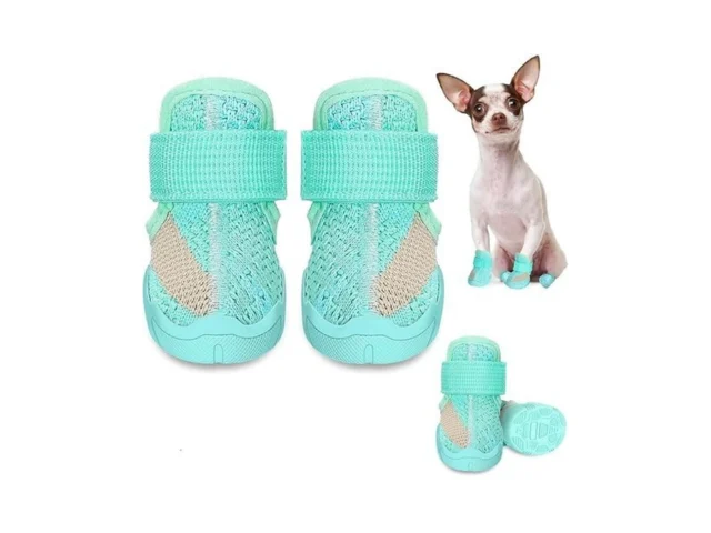 Slowton Dog Shoes For Small Size Dogs – Soft Rubber… Code