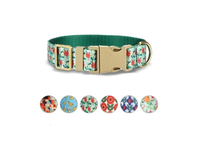 Rychif Dog Collar Flower Pattern Cute Dog Collars… Coupon