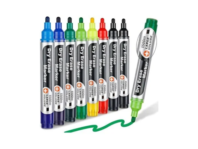 Jr White Glass Dry Erase Markers Large Capacity… Code