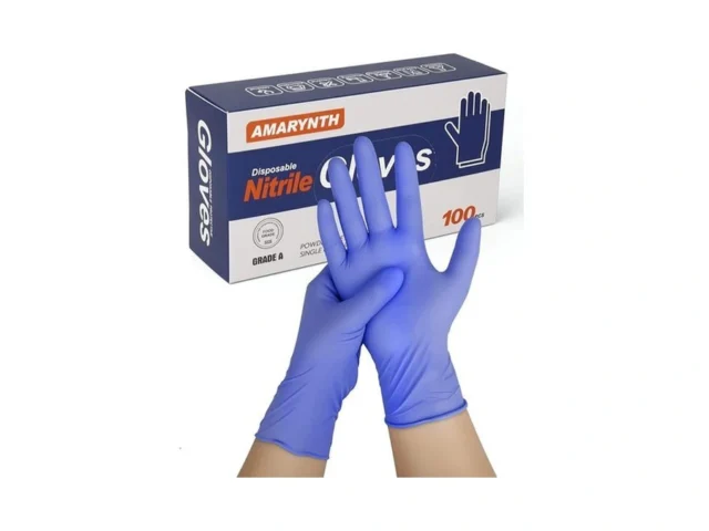Amarynth 4 Mil Disposable Nitrile Exam Gloves Ice… Code
