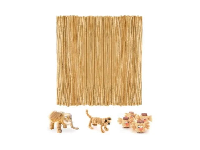 Firstkitchen Pipe Cleaners Craft 200pcs Light Brown…