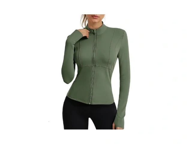 Fisoew Womens Long Sleeve Workout Jackets Zip Up… Code