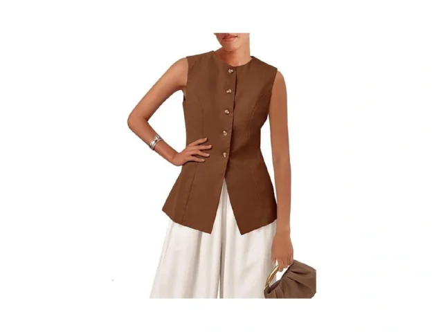 Kirundo Blazer Vest For Women Trendy 2026 Dressy… Code