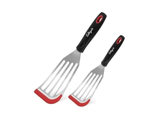 2 Pack Fish Spatula Set With Silicone Edge -… Code