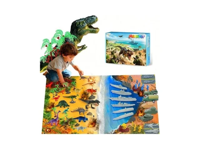 Moontoy Army Men Dinosaur Toys Playset 128pcs Army… Code