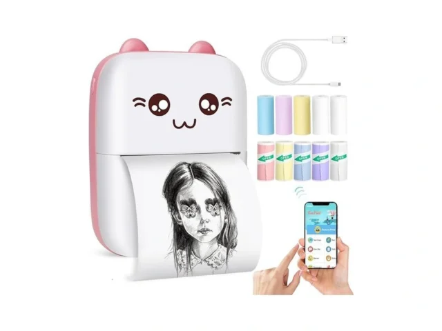 Bakoor Sticker Printer Portable Thermal Pocket… Code