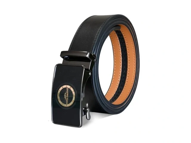 Kenleibang Ratchet Belt For Men Leather Adjustable… Code