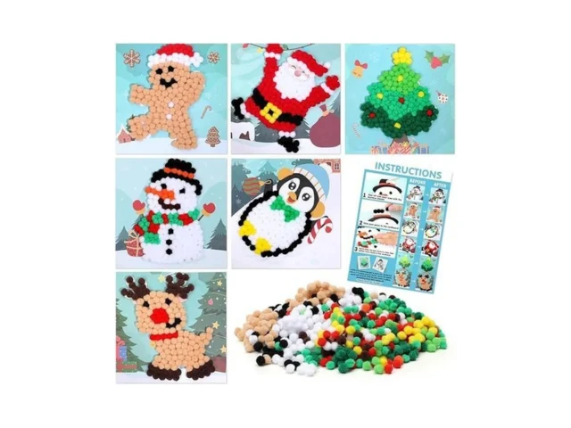Upltowtme Diy Pom-poms Art Christmas Crafts Kit For… Code