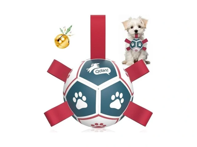 Qdan Dog Toys With Bell Inside Durable Dog Balls… Coupon