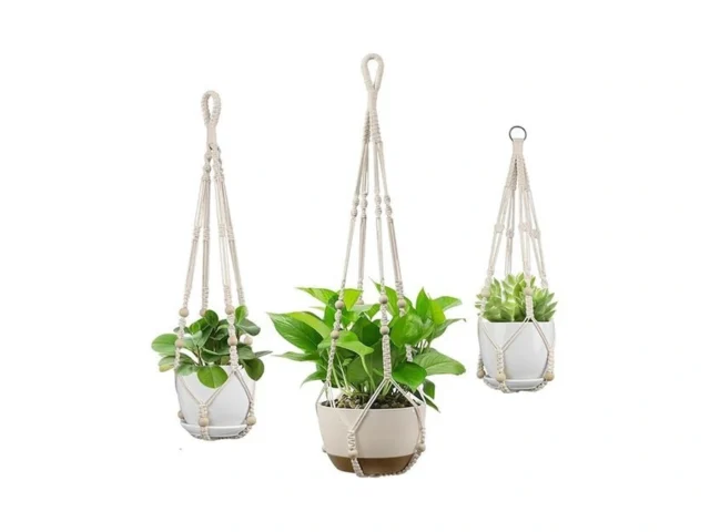 Uslai Macrame Plant Hanger Indoor Outdoor Up To… Code