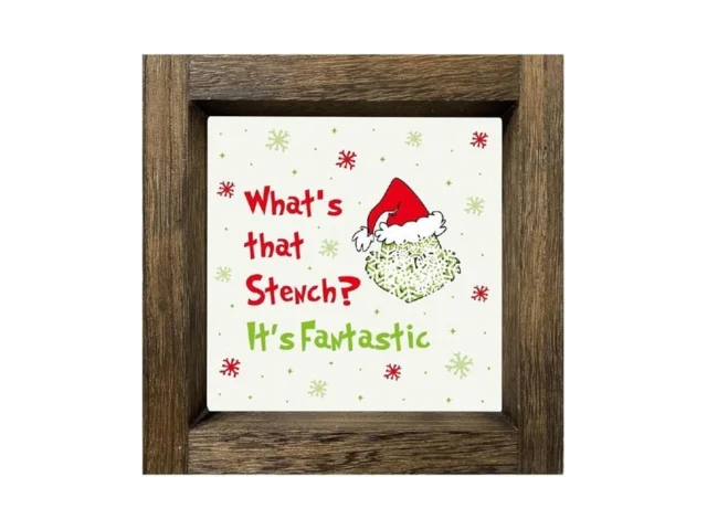 Funny Christmas Decorations Christmas Wooden Sign… Code