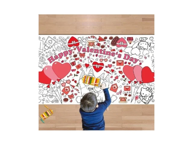 Jxsdwang Valentines Giant Coloring Tablecloth… Code
